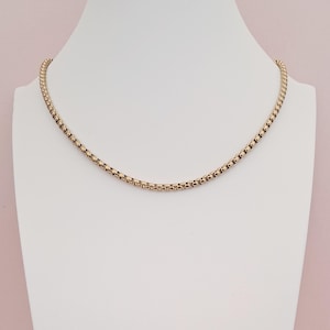 Made to measure - Gold Plated over 316 Steel 3mm Rolo Belcher Chain