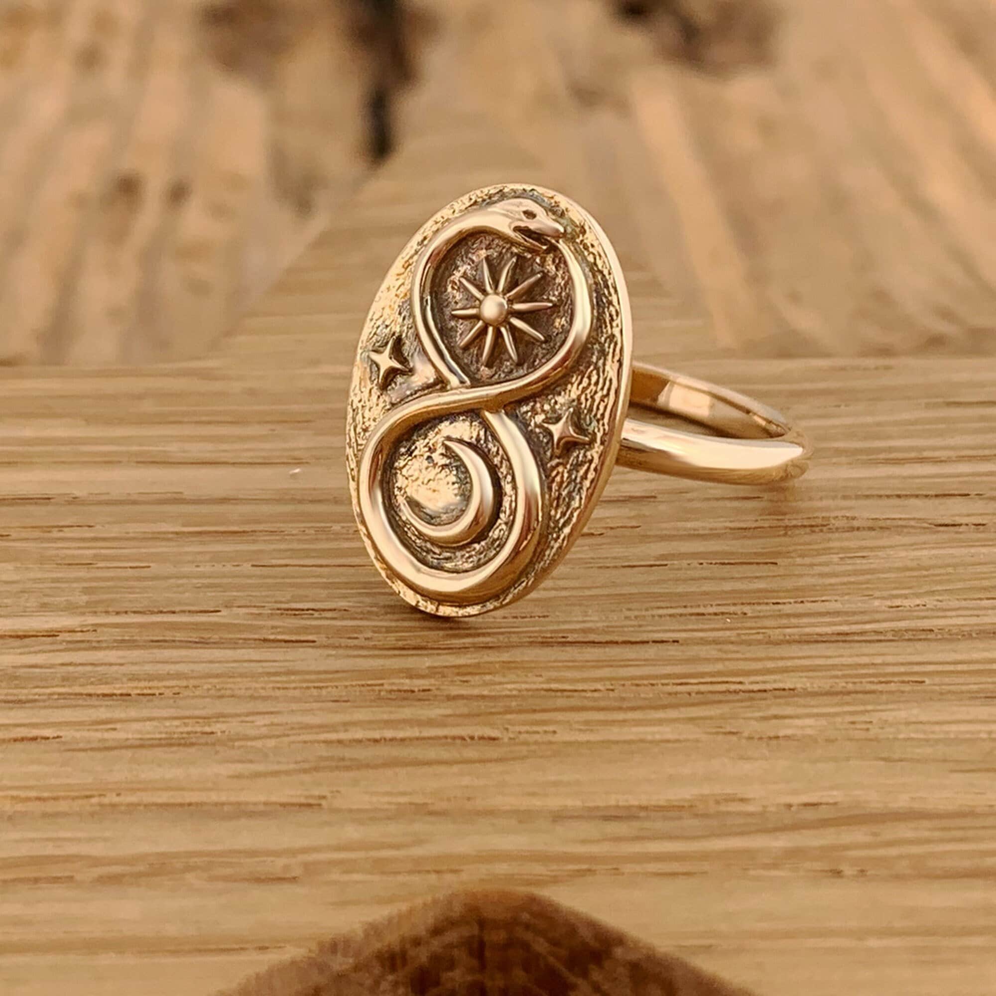 Etsy ouroboros ring best sale