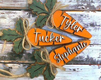 Personalized Carrot Easter Basket Tag | Carrot Tag | Persoalized Easter Basket Tag