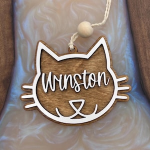 Personalized Cat Stocking Tag | Personalized Cat Ornament | Christmas Stocking | Personalized Cat Ornament | Personalized Dog Stocking Tag