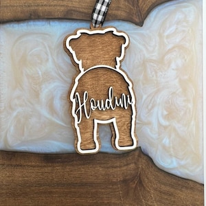 Personalized Australian Shepherd Ornament | Assie Butt Ornament | Australian Shepherd Gift | Aussie Gift