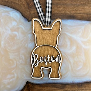 Personalized Boston Terrier Ornament | Boston Terrier Gift | Personalized Boston Terrier