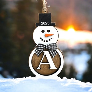 Personalized Snowman Ornament | Snowman Tags | Personalized Ornament | Christmas Stocking