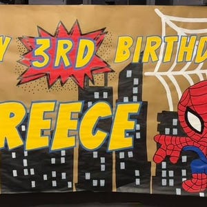 Welcome Reece Banner Hand Painted Custom Party Banner - Etsy