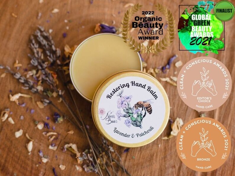 Ninas Bees Restoring Hand Balm has won awards in skincare industry. Hand care product received Editors Choice and Bronze Awards in Clean and Conscious Awards 2021, as well as Gold Award for its concentrated formular in 2022 in Clean Beauty Awards