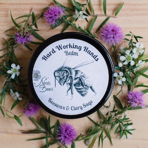 Nina's Bees Handbalsam: Bio-Bienenwachs, Sandelholz & Seegras