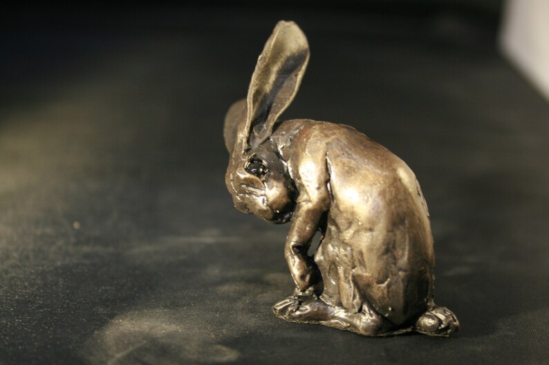 Bronze Cleaning Hare Sculpture by Paul Jenkins Etsy UK