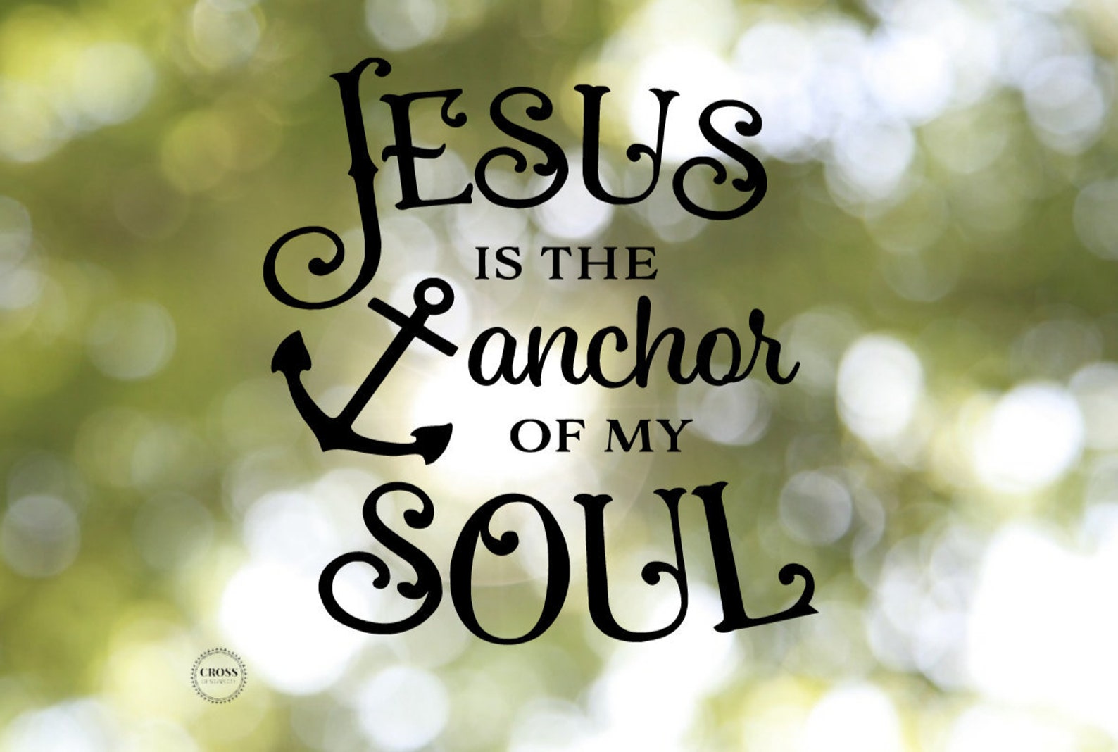 Jesus Is The Anchor Decal Anchor Of My Soul Sticker Hebrews Etsy