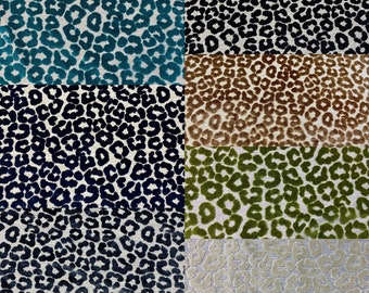 Cheetah Fine Cotton Blend Cut Velvet (5 Yard Minimum)