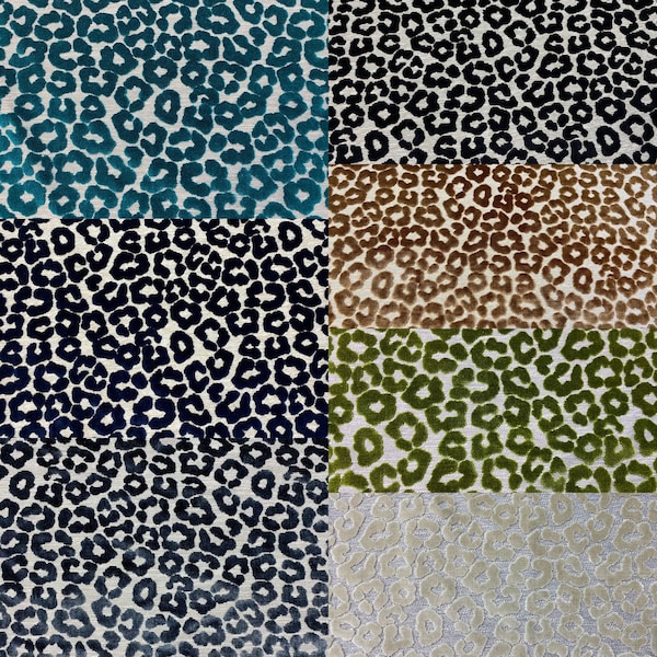 Cheetah Fine Cotton Blend Cut Velvet (5 Yard Minimum)