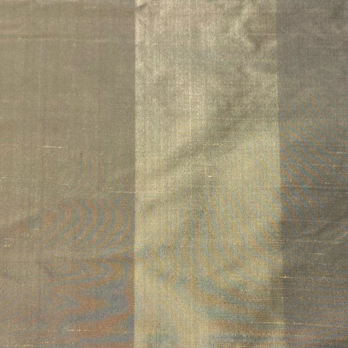 Wide Stripes On Fine 100% shops Silk Dupioni