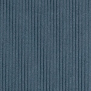 K&ouml;nnte beinhalten: Nahaufnahme eines teal-farbenen Cordstoffes. Der Stoff hat eine gerippte Textur mit vertikalen Linien. Die Farbe ist ein ged&auml;mpftes Teal, mit einem weichen, samtigen Aussehen. Der Stoff wird wahrscheinlich f&uuml;r Kleidung oder Polster verwendet.