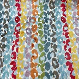 Rainbow Cheetah Lustrous Fine Cut Velvet, Made In Belgium