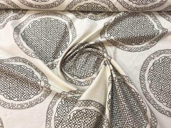 Fabricut Whole Piece Vintage Norva Medallion Mink On Etsy