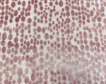 Blush Elliptical Fine Cut Velvet Jacquard, Made In Belgium