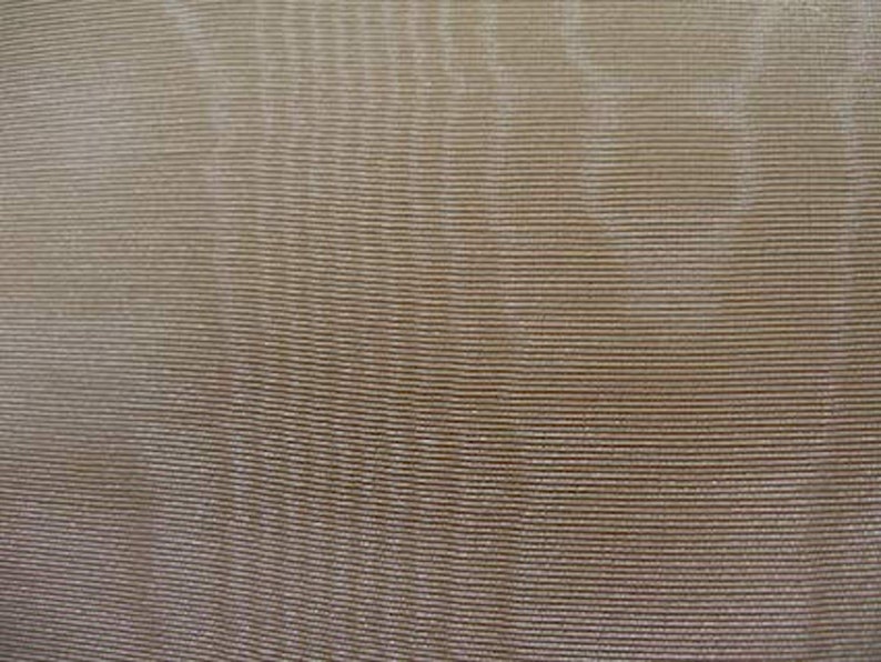 Pecan Brown Moir\u00e9 On Cotton Blend