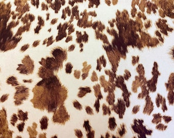 Tawny Liquid Repellent Performance Cowhide Fine Cotton Blend Velvet, Made In Spain (2 Yard Minimum)