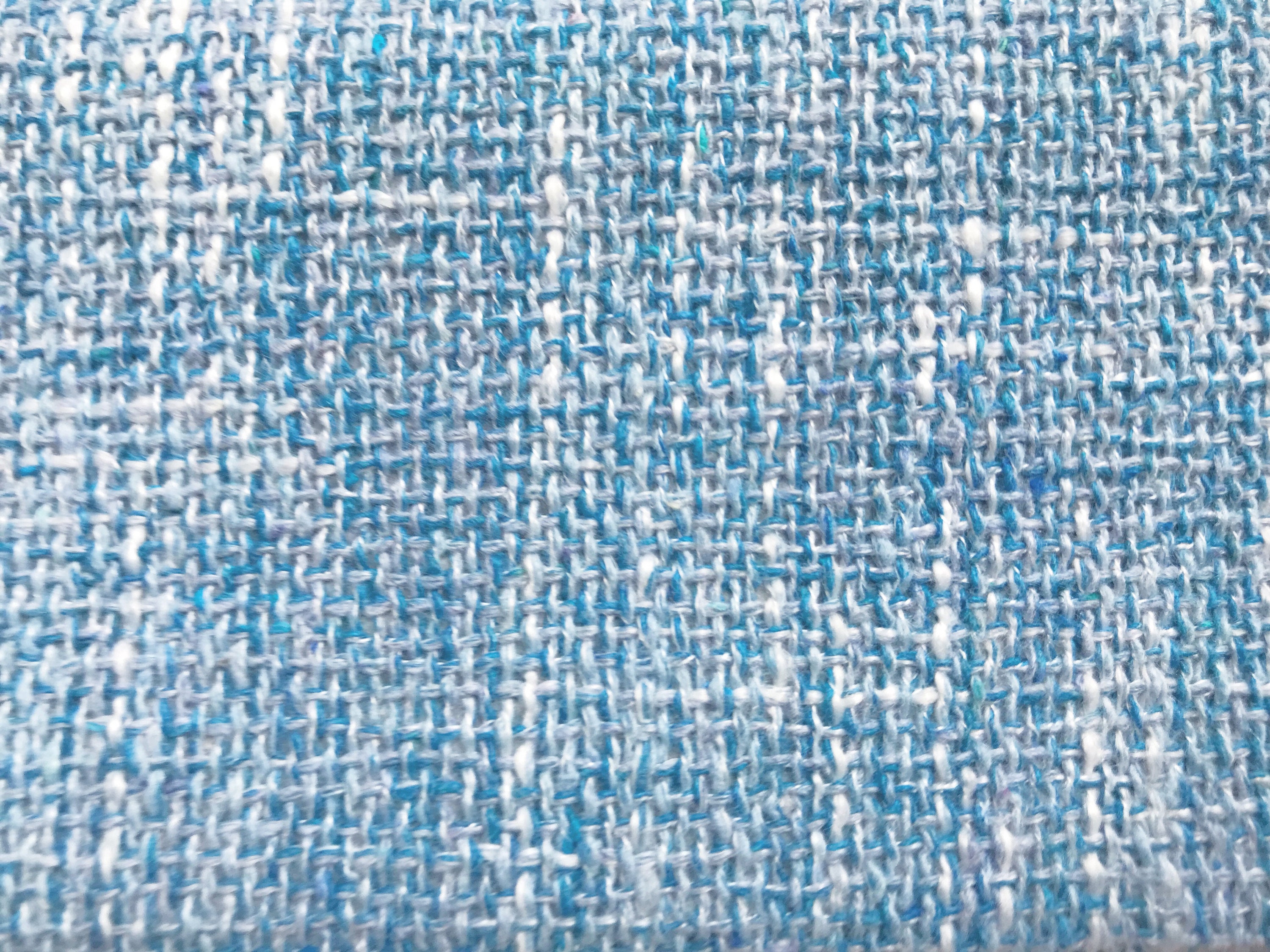Sky Blue and White Durable Tweed - Etsy