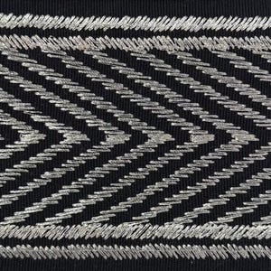 Nicholson Metallic Fine Cotton Blend Tape Trim (2 Yard Minimum) Platinum