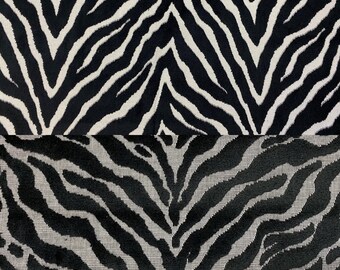 Zebra Chevron Fine Cut Velvet