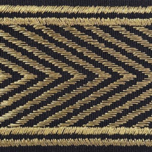 Nicholson Metallic Fine Cotton Blend Tape Trim (2 Yard Minimum) Gilt
