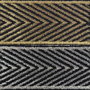 Nicholson Metallic Fine Cotton Blend Tape Trim (2 Yard Minimum) image 1
