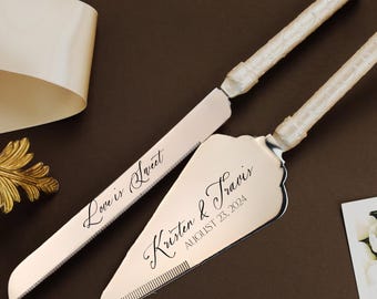 Ensemble de pelles à gâteau gravées Decorarions emporte-pièce pour gâteau de mariage