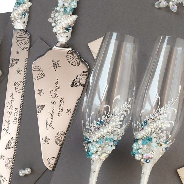 Cake Cutting Set Etsy