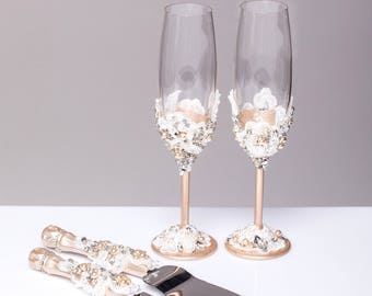 personalized wedding glasses and