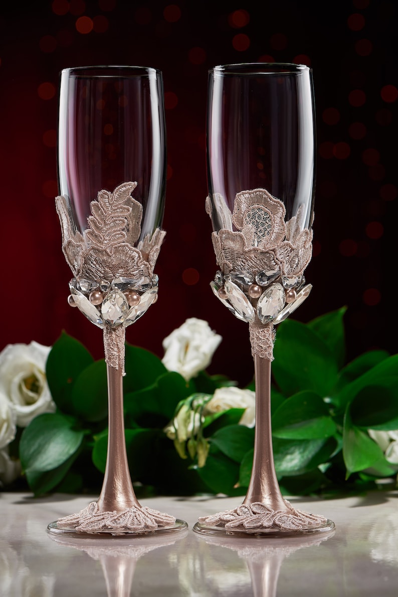 personalized wedding flutes wedding