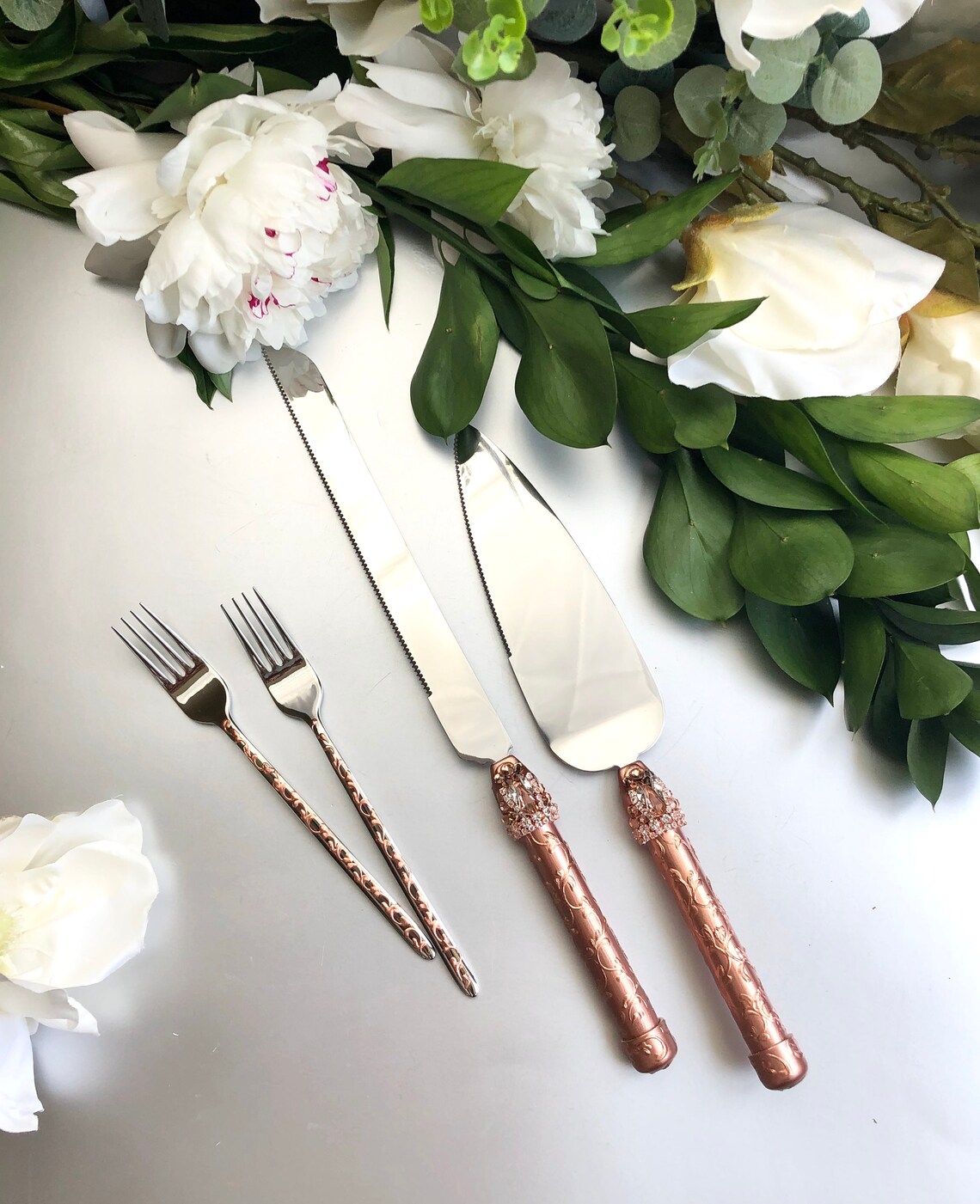 Wedding Cake Server Set Forks Wedding Cake Knife Knife Cake Etsy