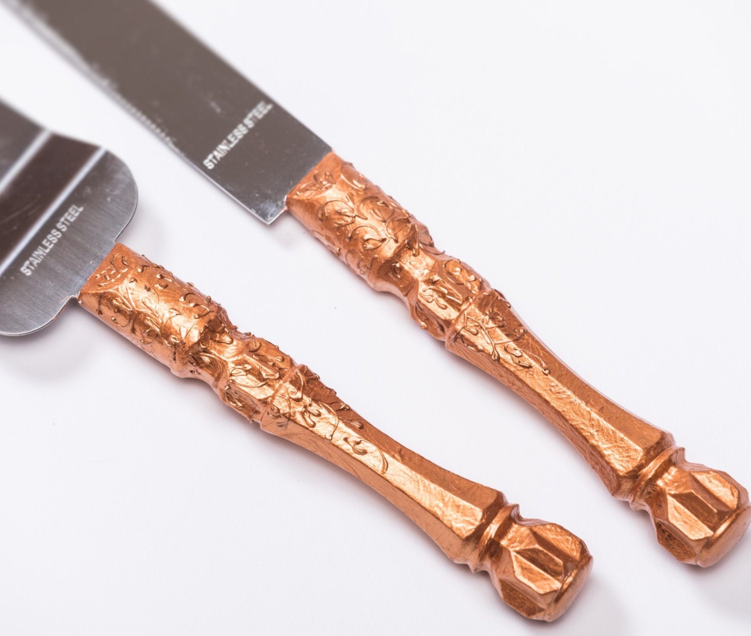  Copper  Wedding  Cake  Server  Set  Wedding  Cake  Knife Knife 