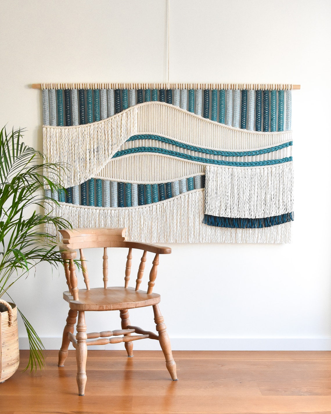 Macrame Wall Hanging Woven Wall Art Boho Decor Textile Fiber Etsy