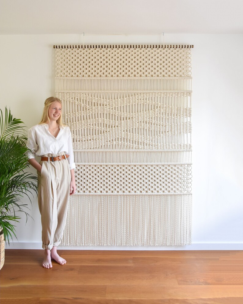 Fiber Art Wall Hanging XXL Modern Macrame Tapestry Macrame Etsy UK
