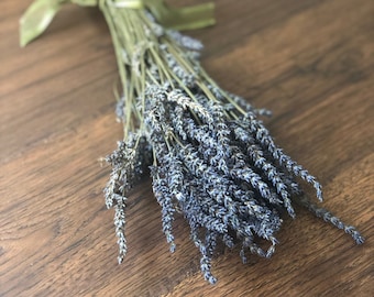 Dried French Lavender Bouquet, Grosso Lavender, Purple Floral Decor