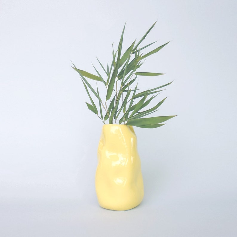 ceramic vase, flower vase, handmade ceramic, special gift, enamel ceramic, flower pot ceramic, pen holder, ceramic tray, balloon, big head image 2