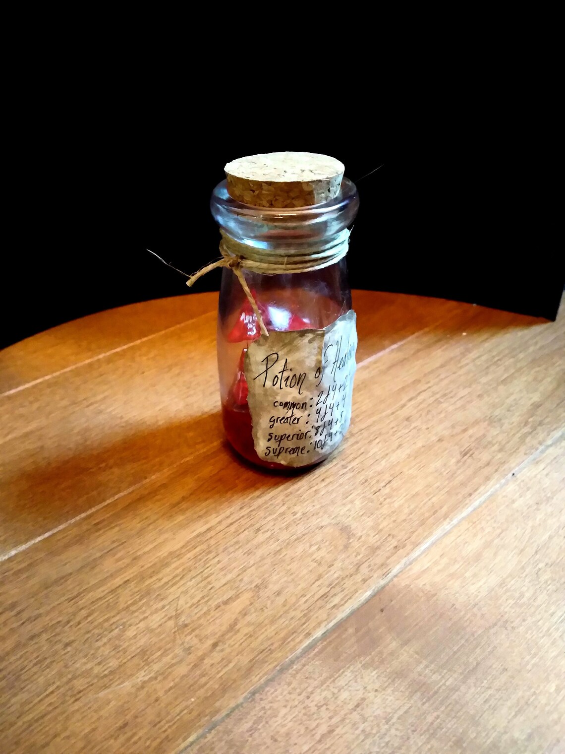 DND Health Potion with 10 d4's Etsy