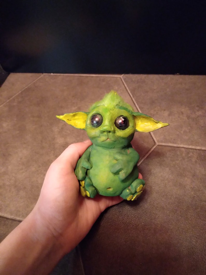 Friendly Little Goblin Polymer Figurine | Etsy
