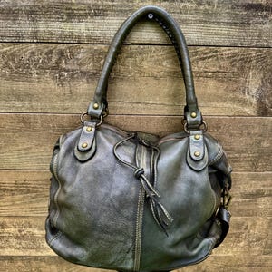 Olive Green Soft Italian Handbag