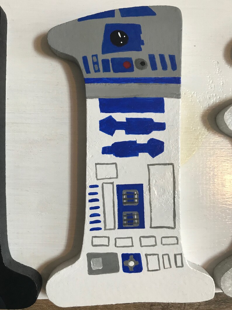Custom Star Wars Name with Wooden Backing