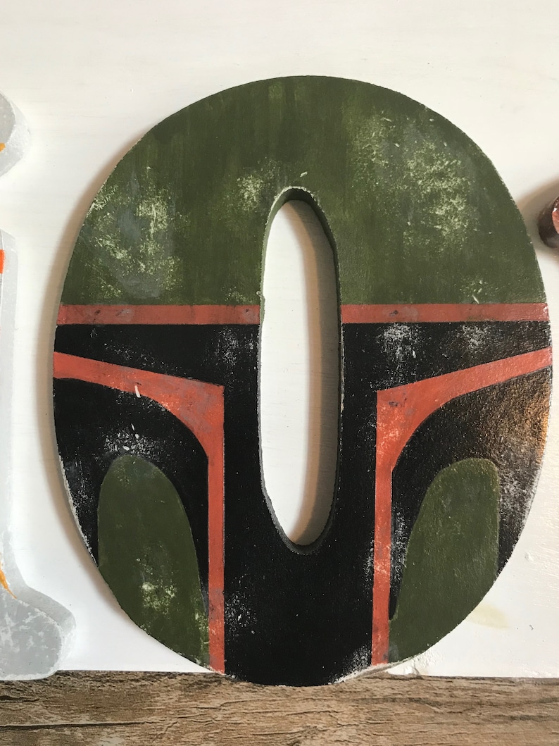 Custom Star Wars Name with Wooden Backing