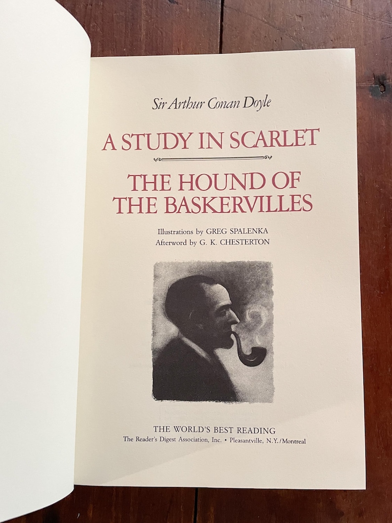 A Study in Scarlet & the Hound of the Baskervilles. Sir Arthur Conan ...