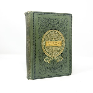 The Poems and Dramas of Lord Byron, Victorian Hardcover Poetry Book