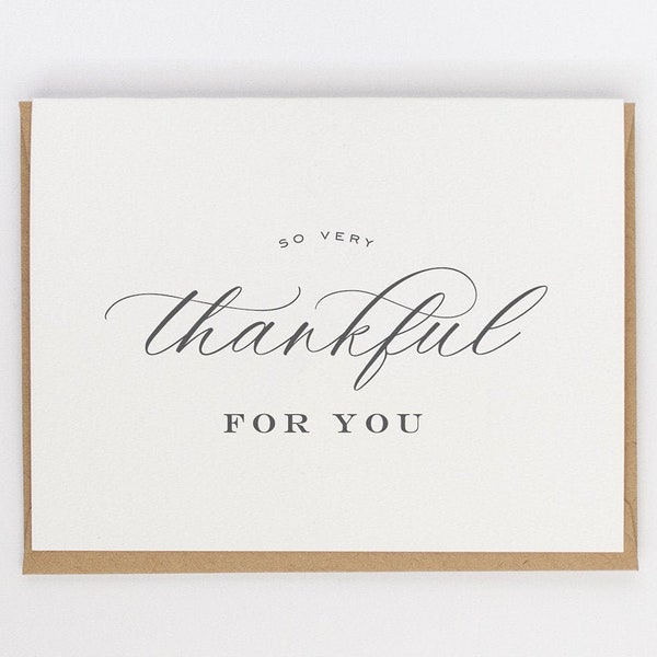 thankful for you greeting card