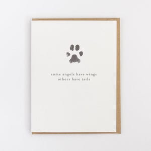 some angels have wings pet sympathy greeting card