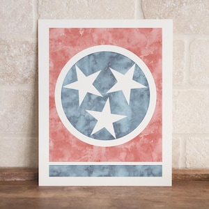 tennessee tristar watercolor print