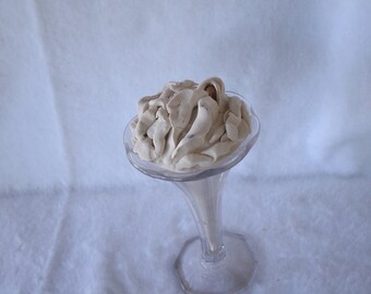 Sculpted Vulva in a Clear Tall Sundae Glass 107