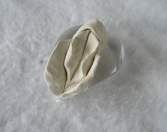 Sculpted Vulva in a Clear Glass Heart-Shaped Paperweight 201