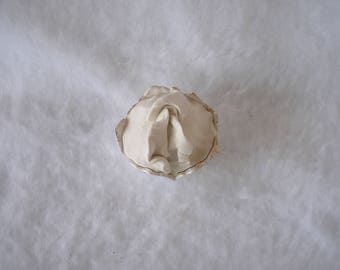 Sculpted Vulva in a White Ceramic Round Candy Dish 173