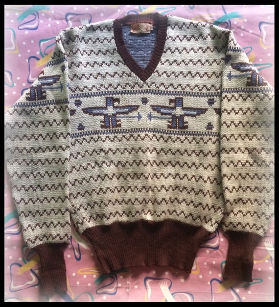 1940s/50s Jantzen Thunderbirds wool sweater. - Gem